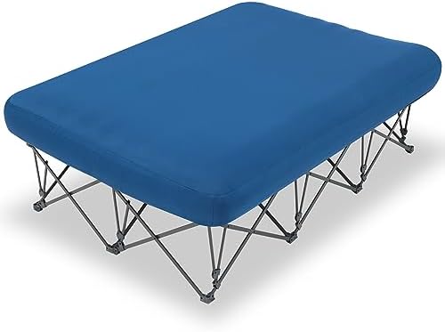 KAMPKEEPER Camping Cot,Camping Cots for Adults,Folding Camping Cot with Inflatable Air Mattress and Carry Bag,for Outdoor Travel Camp Beach Vacation (not Included The Airpump)