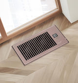 Quiet Register Booster Fan Fits 4" x 10" (Duct Opening Cutout), 10-Speed Smart Heating Cooling AC Vent Booster Fan w/Remote Control & Thermostat Control (Vertical Grille - Bronze) - Corded