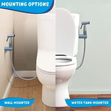 Premium Bidet Sprayer - Handheld Bidet Jet Spray for Toilet | Adjustable Water Pressure | Leak-Proof Stainless Steel Toilet Bidet Sprayer | Muslim Shower | Cloth Diaper Washer | Bathroom Bidet