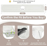 Faucet Mat for Kitchen Sink - Super Absorbent Diatomite Fast Drying Stone, Quick Drying Splash Guard,Prevents Moisture Buildup Sink, Durable Protector for Kitchen,Bathroom Counter