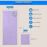Shandali GoSweat Non-Slip Hot Yoga Towel with Super-Absorbent Soft Suede Microfiber in Many Colors, for Bikram Pilates and Yoga Mats.