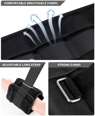 Fragraim Adjustable Ankle Weights 1-3/4/5/6/8/10/12/15/20 LBS Pair with Removable Weight for Jogging, Gymnastics, Aerobics, Physical Therapy