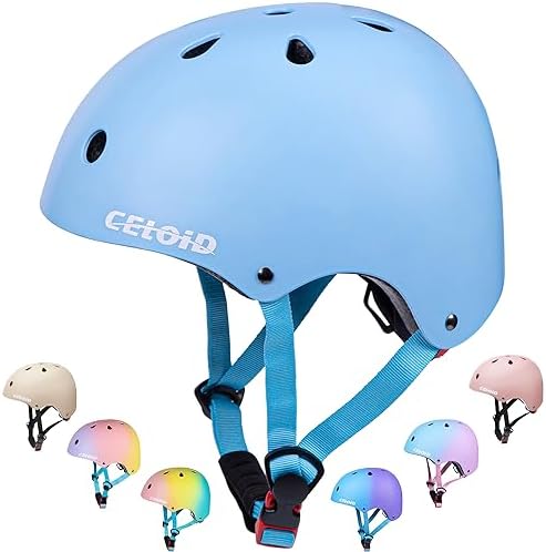 Kids Bike Helmet,Toddler Skateboard Helmets for Ages 2-3-5-8-14 Years Boys Girls，Adjustable Multi-Sport Bicycle Skateboarding Football Roller Skating Scooter Rollerblade Balance Bike Helmet