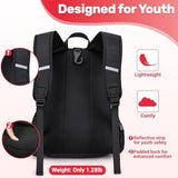 Youth Baseball Bag, Softball Bag for Girls & Boys, Kids Tball Backpack with Shoes Compartment