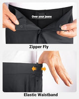 33,000ft Men's Full Zip Rain Pants Waterproof Lightweight for Hiking,Fishing,Golf