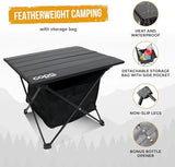 Portable Beach Table Aluminum Ultralight Adjustable Folding Camping Table with Storage Bag, Beach Tables for Sand Foldable, Camping Tables That Fold Up Lightweight…