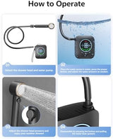 Portable Shower – 8000mAh Rechargeable Camping Shower, 6.0L/min Portable Shower Pump, Outdoor Shower for Camping, Hiking, Traveling, Washing