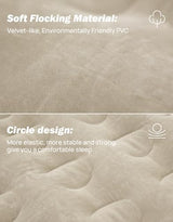 JOYTUTUS 5-5.2Ft Truck Bed Air Mattress with Removable Tailgate Extension, Compatible with Tacoma&Ranger,Thickened Inflatable Compact Short Truck Beds, with Air Pump&2 Pillows,Camel&Black