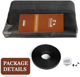 Yotache Adjustable Magnetic Screen Door Fit Doors Size Width 29"-33" Height 79"-81", Reinforced Fiberglass Mesh with Full Frame Hook&Loop Strip, Black