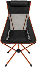 Cascade Mountain Tech Outdoor High Back Lightweight Camp Chair with Headrest and Carry Case - Black