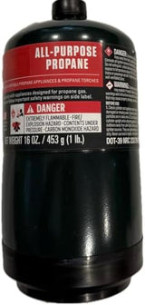 Propane Replacement Fuel Cylinders Camping- 16 Oz (6 Pack) Factory Pre-filled and Ready to Use