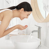 VOTON Vessel Sink Faucet Chrome Modern Tall Bathroom Faucets Single Handle One Hole Rv Vanity Lavatory Bathroom Sink Faucet