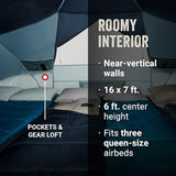 Coleman Skydome XL Large Family Tent Weatherproof 8/12 Person Tent Sets Up in 5 Mins Rainfly & Carry Bag Included Made of PFAS-Free Materials