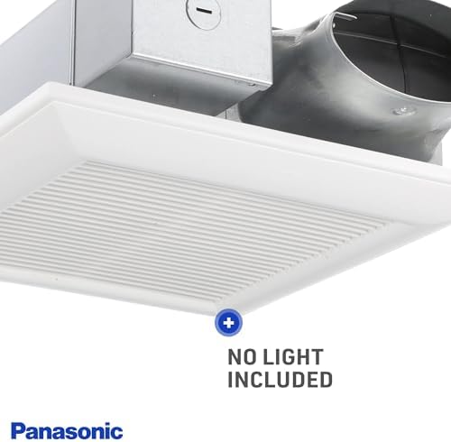 Panasonic WhisperValue Ceiling/Wall Mount Bathroom Exhaust Fan, 50-80-100 CFM, FV-0510VS1