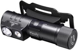 Fenix HM71R Headlamp, 2700 Lumen Super Bright USB-C Rechargeable Spot Light Flood Light L-Shape 90 Degree Right Angle Flashlight Industrial Grade with LumenTac Organizer