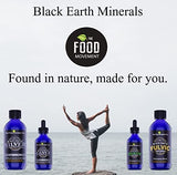The Food Movement Black Earth Zeolite with Humic Fulvic Acids, Trace Minerals for Gut Health, Immune Support - 1oz Liquid Drops Supplement
