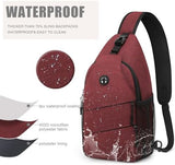 Crossbody Bags for Women Men Trendy Sling Bag Bakpack Casual Chest Bag with Convertible Shoulder Strap