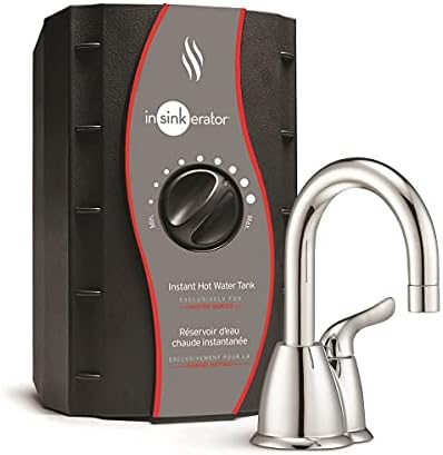 InSinkErator HOT150 Instant Hot Water Dispenser System - Faucet & Tank, Chrome, H-HOT150C-SS