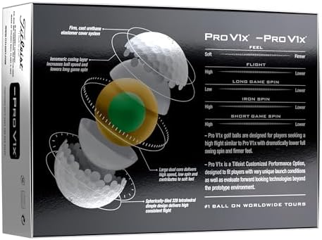 Titleist Pro V1x Left Dash Golf Balls