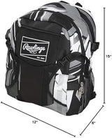 Rawlings | REMIX T-Ball & Youth Backpack Equipment Bag | Baseball/Softball | Multiple Colors