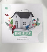 MrCrafts Solar Bird Feeder - Hanging Metal Bird House Feeder with Solar Lights, Outdoor Solar Lantern, Garden Decor for Outside, Unique Gifts for Mom, Grandma, Christmas