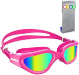 OMID Kids Swim Goggles, P2mini Polarized Swimming Goggles Comfortable for Age 6-14