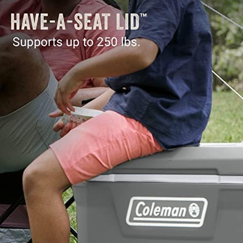 Coleman Classic Series Insulated Portable Wheeled Cooler, Leak-Resistant Outdoor Hard Cooler Keeps Ice up to 5 Days, 65-Quart
