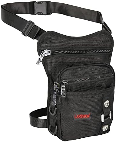 Thigh Pack, Larswon Leg Bag Thigh Pouch Bag Tactical Waist Bag Motorcycle Bag Waterproof