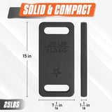 Yes4All Cast Iron Ruck Weight, Weighted Plate for Rucking, Swings, Squat, Strength Training - Multiple Weights: 10LB to 45LB