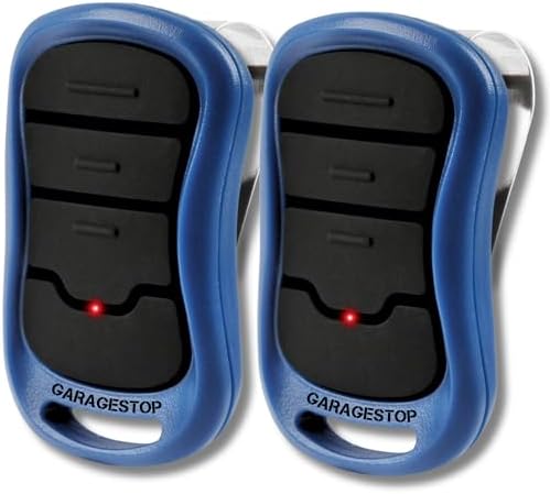 Garage Stop 2X for Genie Intellicode Garage Door Remote, G3T-BX (37218R) 3-Button Genie Garage Door Opener Remote Replacement, Auto-Seek Dual Frequency, Blue