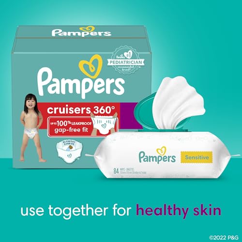 Pampers Diapers - Cruisers 360 - Size 6, 48 Count, Babyproof up to 100% Leakproof Pull-On Diaper