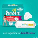 Pampers Diapers - Cruisers 360 - Size 6, 48 Count, Babyproof up to 100% Leakproof Pull-On Diaper