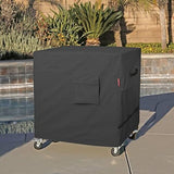 Porch Shield Waterproof Rolling 80-100 Qt Cooler Cart Cover Fits Most Patio Ice Chest Party Cooler (Black, 40"L x 20"W x 32"H)