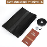 Yotache Left Right Side Opening Screen Doors with Magnets Fits Door Size 36 x 80, Reinforced Sewing Magnetic Mesh, Actual Screen Size 38" x 81" Black