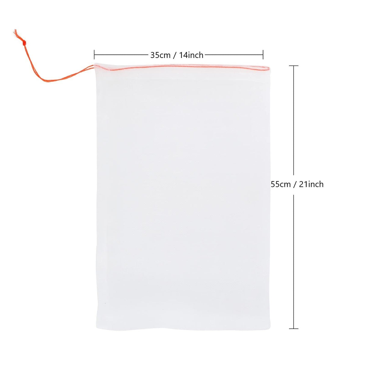 20Pcs Kikhope Fruit Protection Bags, 21"x14" Garden Netting Bags with Drawstring, Fruit Netting Bags, Fruit Tree Bags, Netting Barrier Bags for Protecting Fruits and Vegetables