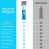 Soft Flask - Shrink As You Drink Soft Water Bottle for Hydration Pack - Folding Water Bottle Ideal for Running, Hiking, Cycling, Climbing & Rigorous Activity