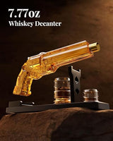 Gun Whiskey Decanter Sets for Men, Kollea Liquor Decanter Set with Gun Shot Glass, Unique Birthday Gifts for Men Dad, Cool Anniversary Christmas Gift for Him Husband, Dispenser for Bar Drinking Party