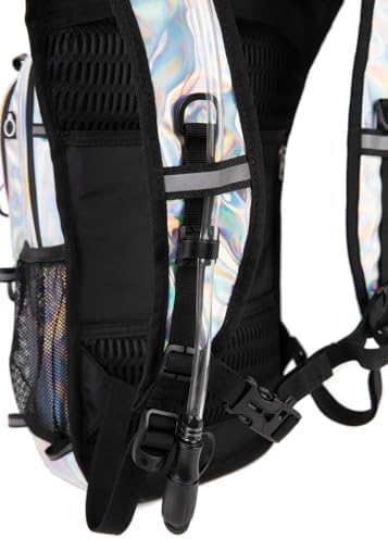 Hydration Backpack Pack with Cool Lights, 2L Water Bladder, Lightweight Bag for Running, Hiking, Bike, Climbing, Music Festival Essential, and Rave