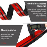 T-Shaped Silicone Seal Strip for Door & Windows Gaps, Weather Stripping Draft Stopper for Side Entry - 20Ft Black
