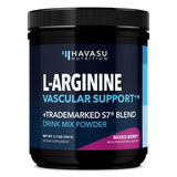 L-Arginine Powder - Nitric Oxide Supplement for Men and Women with L-Citrulline and Beet Root - Pre and Post Workout Support for Endurance and Recovery - Mixed Berry Flavor, 1 Month Supply (30 Scoops)