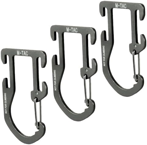 M-Tac Carabiner Clip Molle Compatible Snap Hook for Tactical Vest Backpack D-Ring