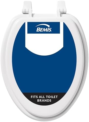 Bemis 1400TTA Economy Durable Wood Toilet Seat, Made in USA, Elongated, White