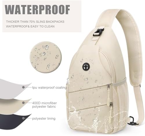 Crossbody Bags for Women Men Trendy Sling Bag Bakpack Casual Chest Bag with Convertible Shoulder Strap