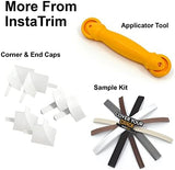 InstaTrim The Original Flexible Trim - 50ft White 1/2" Wide Caulk Tape - Adhesive Trim with Many Uses Including Caulking for Bathtubs, Sinks, Counters, Tile, Floors - Made in USA