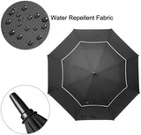 G4Free 47/54/62/68 Inch Automatic Open Golf Umbrella Oversize Extra Large Double Canopy Vented Windproof Waterproof Stick Umbrellas