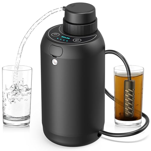 Electric Portable Water Filter - 0.01 Micron 5-Stage Water Purifier Survival with Emergency Lighting Water Purification System for Camping Backpacking Hiking Travel - BK-2000