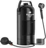 Portable Shower for Camping, 5 Gal/20 L Solar Heating Camping Shower Bag with Shower Pump, Portable Shower Head, Essential for Camping,Festivals, Overlanding, Beach Trips,Outdoor Showers