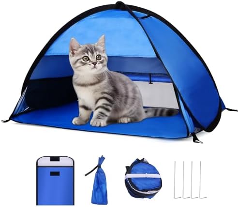 Beach Sun Shelters, Instant Sun Shade Canopy Head PopUp Canopy Automatic Shade Tent for Camping, Portable Windproof Waterproof with Mobile Phone Stand with Tent Nails, with Breathable Mesh, 70cm