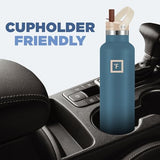 IRON °FLASK Camping & Hiking Hydration Canteens - Narrow Straw Lid & Boot - Leak Proof Vacuum Insulated Stainless Steel - Hot & Cold Double Walled Sports Water Bottle - Dream Sunset, 24 Oz