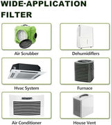 14x14x1 Air Filters, MERV 8 Pleated HVAC Furnace Filters (4-Pack) - Dust Defense, MPR 600 - exact dimensions: 13.75"x13.75"x0.75" - Replacement for AC, Heater, and Ventilation Systems